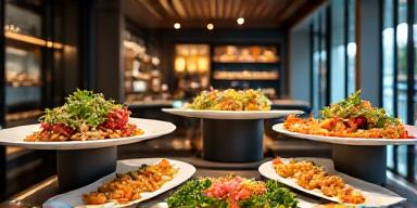 Modern fusion restaurant showcasing international cuisine in Singapore