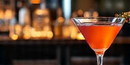 Sophisticated non-alcoholic cocktail bar with premium mocktails