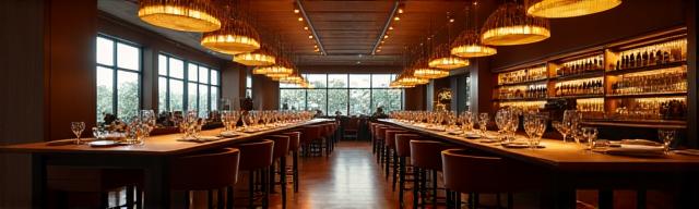 Cinematic restaurant interior video production with professional cameras